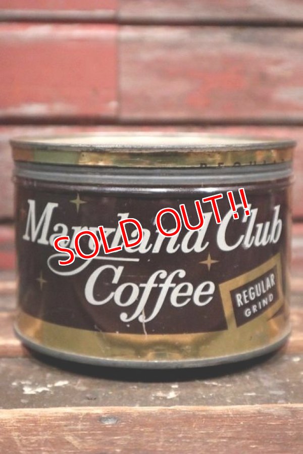 画像1: dp-211210-48 Maryland Club Coffee / Vintage Tin Can