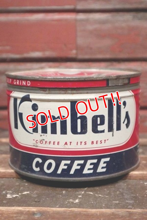 画像1: dp-211210-36 Kimbell's COFFEE / Vintage Tin Can