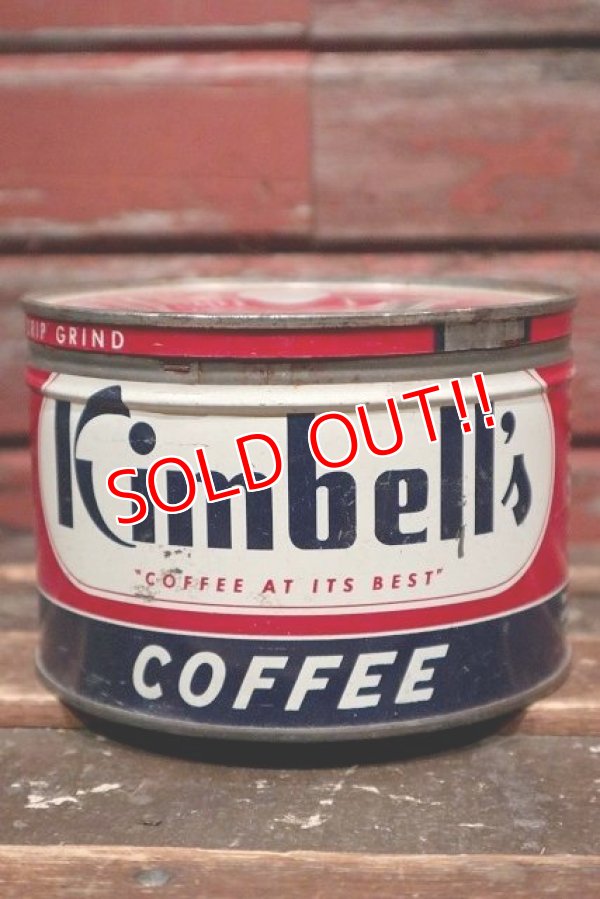 画像1: dp-211210-36 Kimbell's COFFEE / Vintage Tin Can
