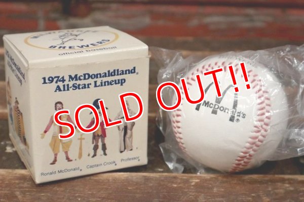 画像1: ct-220201-13 McDonald's × MILWAUKEE BREWERS / 1974 McDonaldland All-Star Lineup Baseball