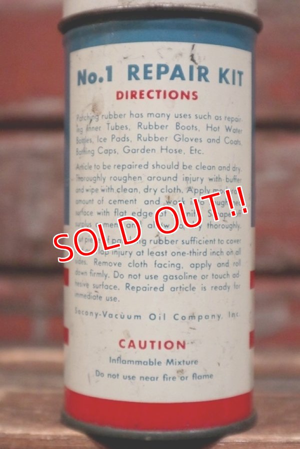 画像3: dp-220301-54 Mobil / Vintage Tube Repair Kit Can
