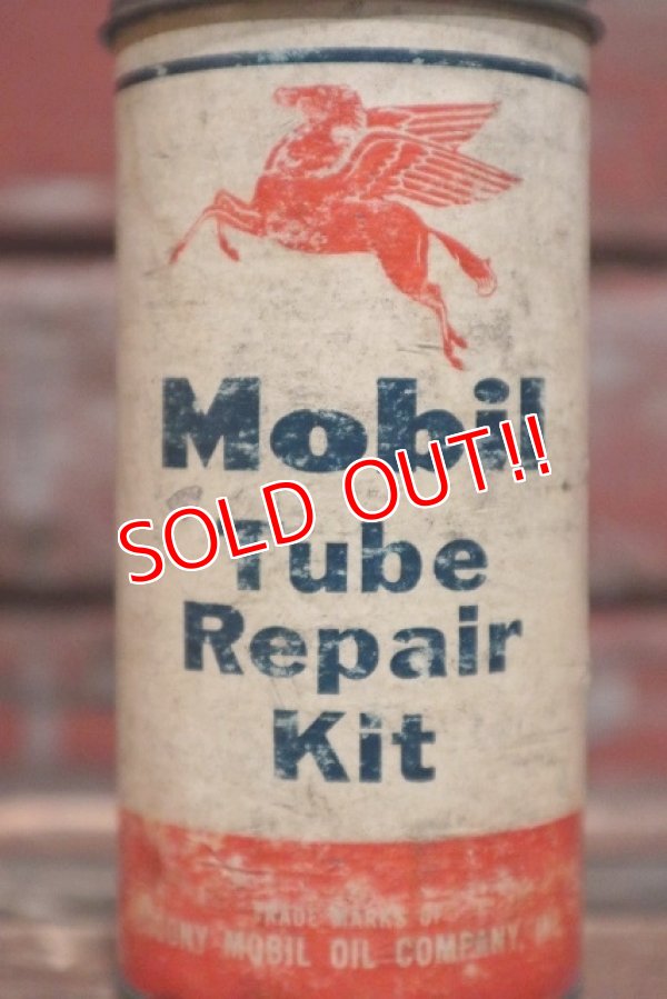 画像2: dp-220301-55 Mobil / Vintage Tube Repair Kit Can