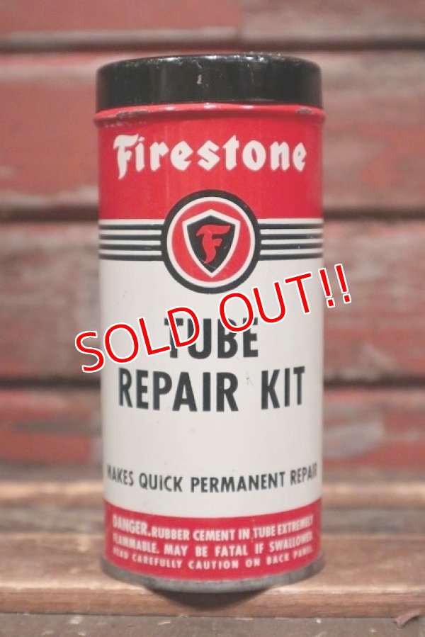 画像1: dp-220201-63 Firestone / Vintage Tube Repair Kit Can