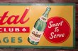 画像4: dp-220301-12 Crystal CLUB BEVERAGES / 1940's Advertising Metal Sign