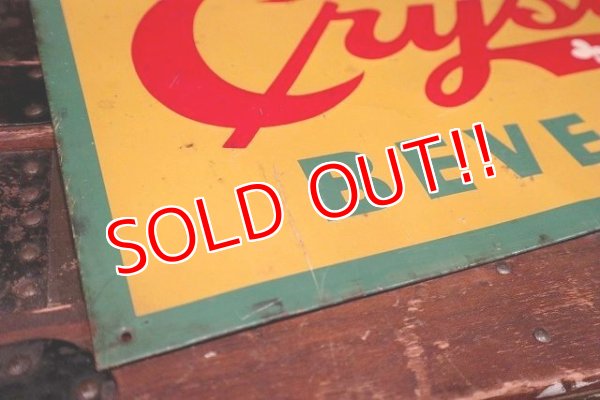 画像7: dp-220301-12 Crystal CLUB BEVERAGES / 1940's Advertising Metal Sign