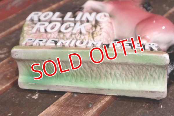 画像9: dp-220301-40 ROLLING ROCK BEER / 1970's Chalk Ware Bar Display