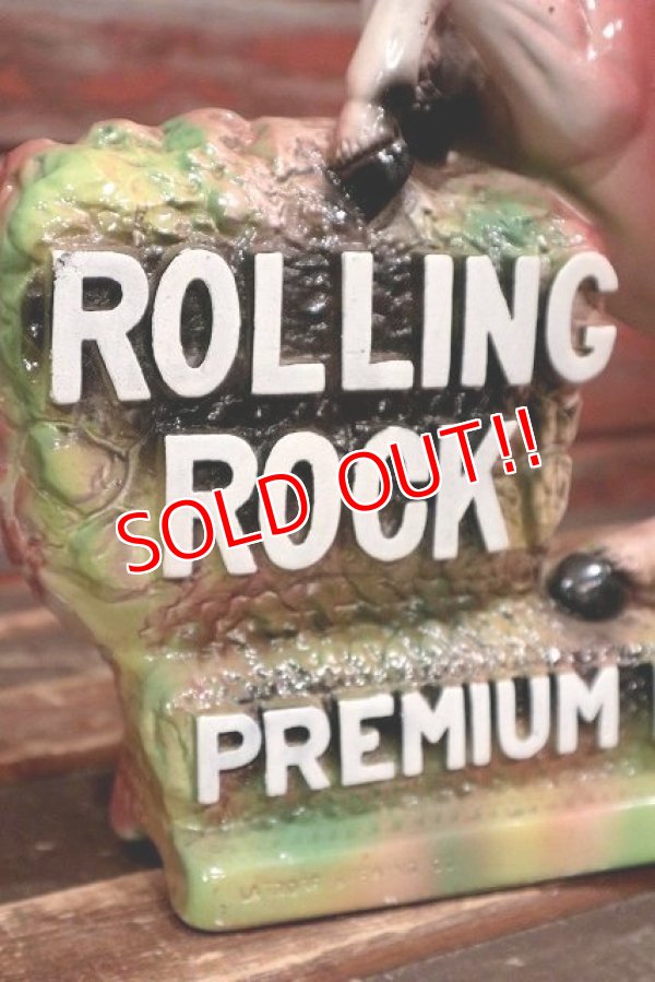 画像2: dp-220301-40 ROLLING ROCK BEER / 1970's Chalk Ware Bar Display