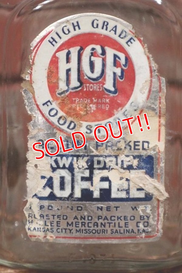 画像2: dp-220301-17 THE H.D.LEE MERCANTILE COMPANY / 1930's HGF COFFEE Bottle