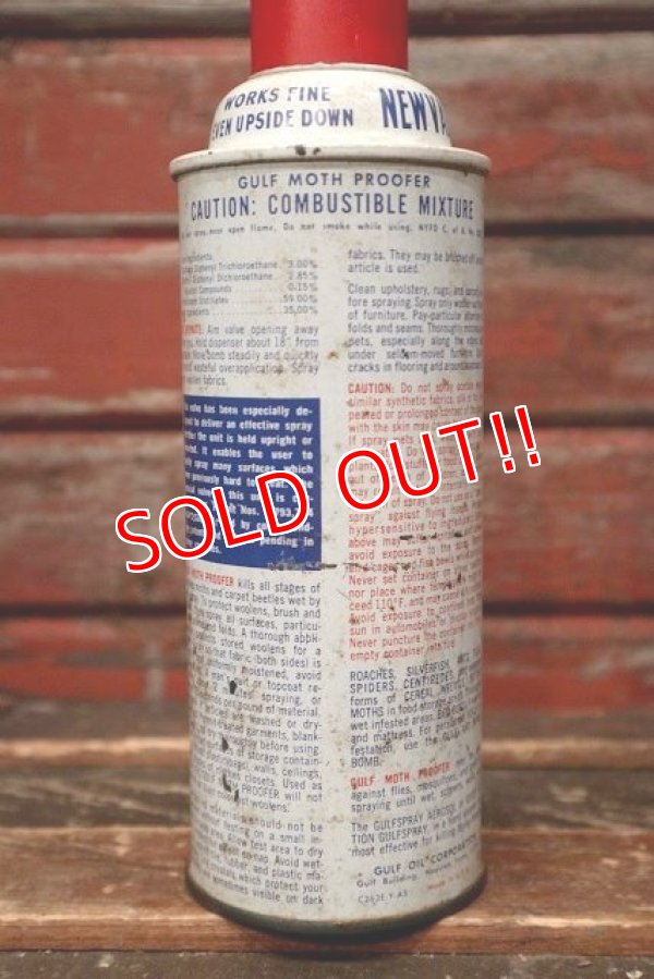 画像3: dp-220301-96 GULF / 1960's moth PROOFER Can