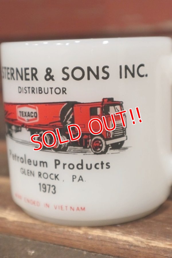 画像2: kt-220301-05 TEXACO / Federal 1970's Milk Glass Mug