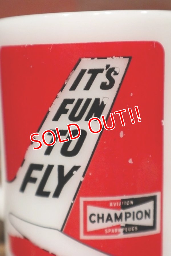 画像2: kt-220301-06 CHAMPION / Federal 1960's Milk Glass Mug