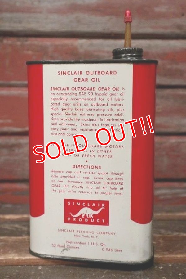 画像3: dp-220301-118 SINCLAIR / outboard GEAR OIL Can