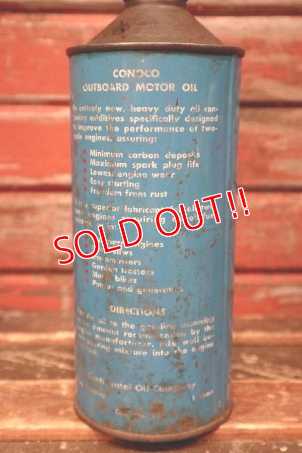 画像4: dp-220301-99 CONOCO / 1960's-1970's OUTBOARD MOTOR OIL Can