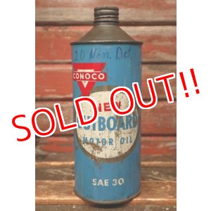 画像: dp-220301-99 CONOCO / 1960's-1970's OUTBOARD MOTOR OIL Can