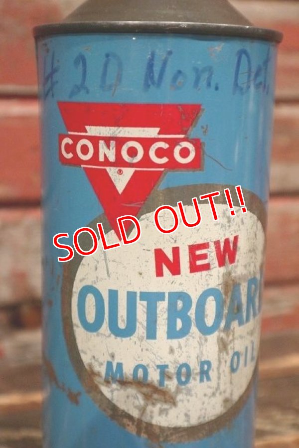 画像2: dp-220301-99 CONOCO / 1960's-1970's OUTBOARD MOTOR OIL Can