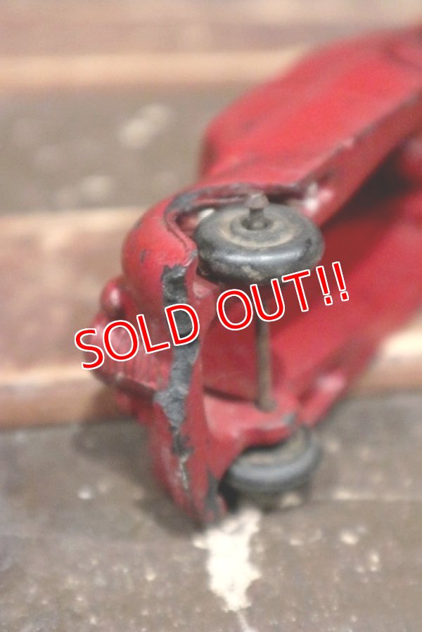 画像6: dp-220301-123 AUBURN RUBBER CORP. / 1940's Red Sedan Car Automobile Toy