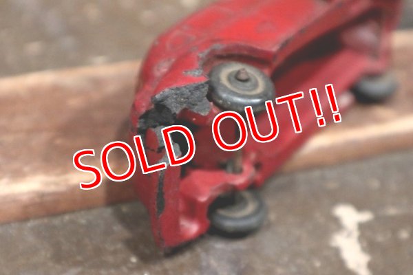 画像7: dp-220301-123 AUBURN RUBBER CORP. / 1940's Red Sedan Car Automobile Toy