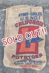 画像: dp-220301-05 CALIFORNIA BIG L POTATOES / Vintage Burlap Bag