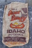 画像1: dp-220301-05 GOLDEN BEAUTY BRAND IDAHO POTATOES / Vintage Burlap Bag