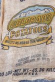 画像3: dp-220301-05 COLORADO  POTATOES / Vintage Burlap Bag