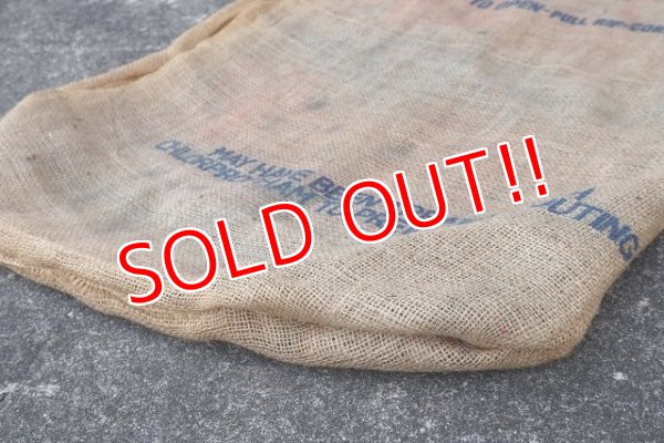 画像6: dp-220301-05 CALIFORNIA BIG L POTATOES / Vintage Burlap Bag