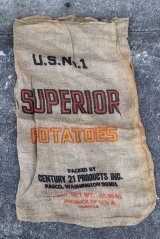 画像: dp-220301-05 SUPERIOR POTATOES / Vintage Burlap Bag