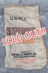 画像: dp-220301-05 SUPERIOR POTATOES / Vintage Burlap Bag