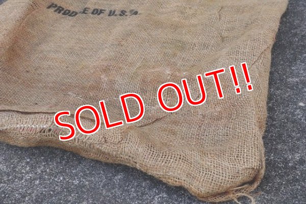 画像6: dp-220301-05 COLORADO  POTATOES / Vintage Burlap Bag