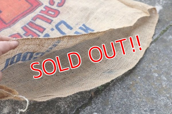 画像4: dp-220301-05 CALIFORNIA BIG L POTATOES / Vintage Burlap Bag