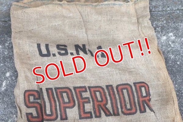 画像2: dp-220301-05 SUPERIOR POTATOES / Vintage Burlap Bag