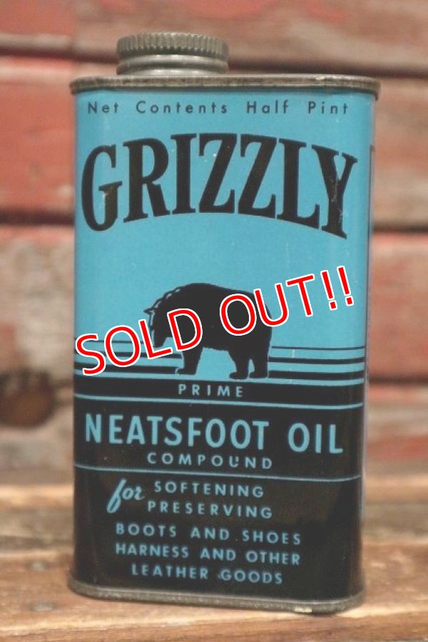 画像3: dp-220201-70 GRIZZLY / Vintage NEETSFOOT OIL Can