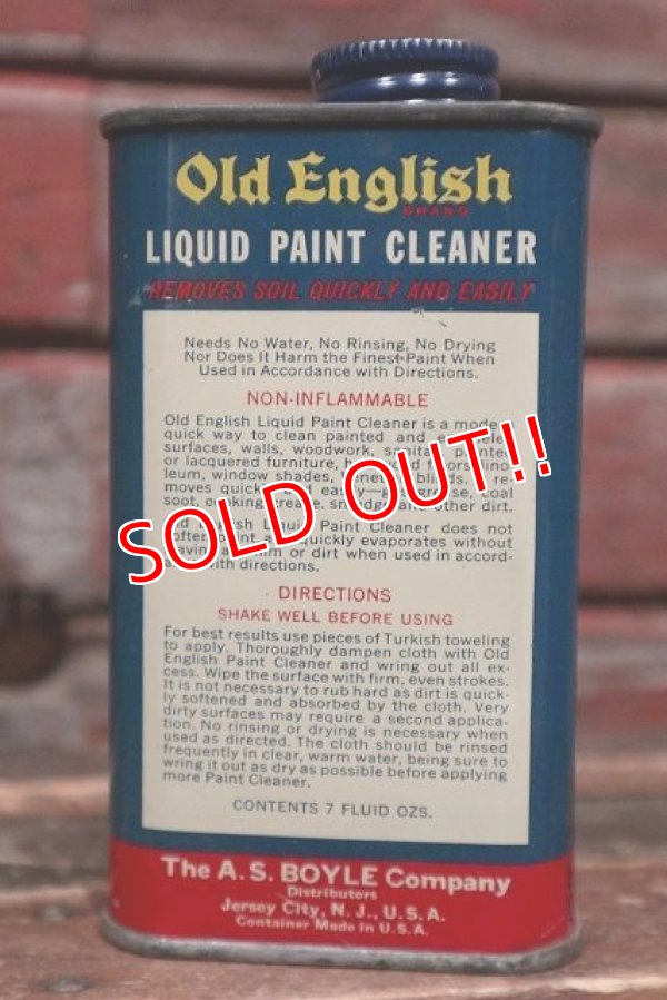 画像3: dp-220201-68 Old English / Vintage PAINT CLEANER Can