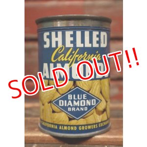 画像: dp-220201-66 BLUE DIAMOND BRAND / Vintage SHELLED ALMONDS Can
