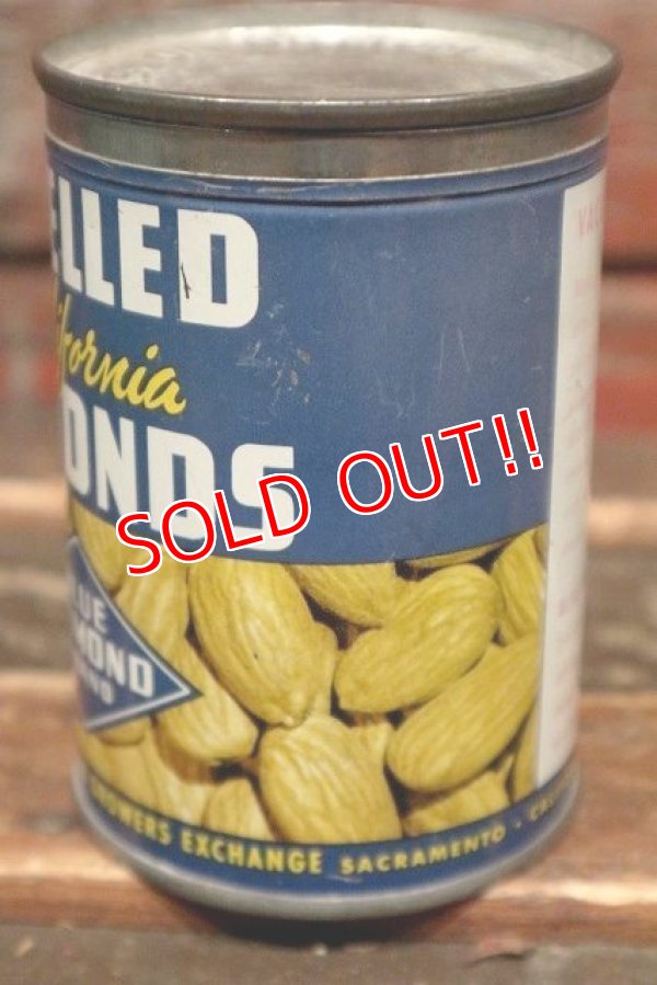 画像4: dp-220201-66 BLUE DIAMOND BRAND / Vintage SHELLED ALMONDS Can