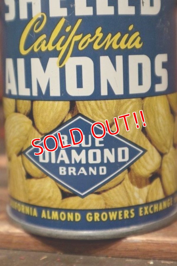 画像2: dp-220201-66 BLUE DIAMOND BRAND / Vintage SHELLED ALMONDS Can