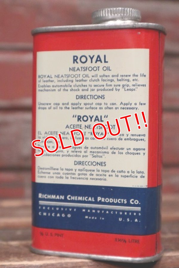 画像2: dp-220301-121 ROYAL / Vintage NEETSFOOT OIL Can