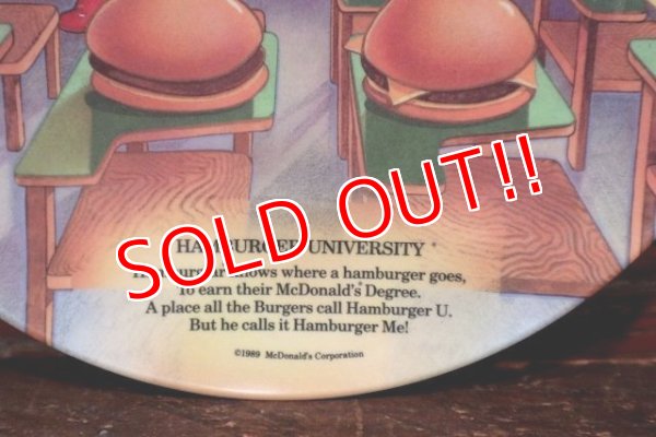 画像4: ct-220301-05 McDonald's / 1989 Collectors Plate "Hamburger University"