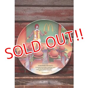 画像: ct-220301-05 McDonald's / 1989 Collectors Plate "Hamburger University"