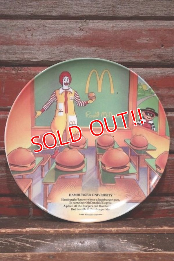 画像1: ct-220301-05 McDonald's / 1989 Collectors Plate "Hamburger University"