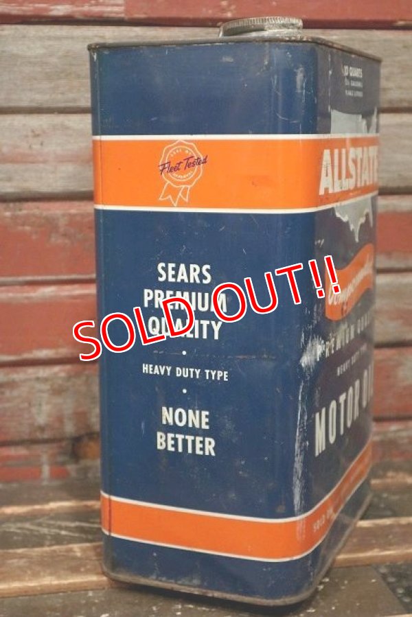 画像5: dp-220301-47 ALLSTATE MOTOR OIL / 1940's-1950's  2 1/2 U.S. Gallons Can