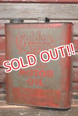 画像: dp-220301-43 Golden Arrow MOTOR OIL / Vintage 2 U.S. Gallons Can
