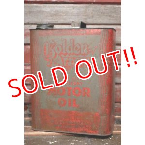 画像: dp-220301-43 Golden Arrow MOTOR OIL / Vintage 2 U.S. Gallons Can
