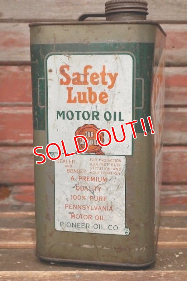 画像4: dp-220301-44 Safety-Lube PENNSYLVANIA MOTOR OIL / Vintage 2 U.S. Gallons Can