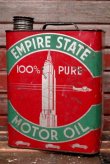 画像1: dp-220301-39 EMPIRE STATE MOTOR OIL / Vintage 2 U.S. Gallons Can
