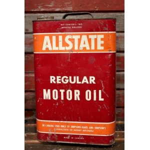 画像: dp-220301-48 ALLSTATE MOTOR OIL / "CANADA"  2 1/2 U.S. Gallons Can