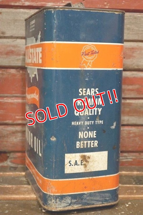 画像4: dp-220301-47 ALLSTATE MOTOR OIL / 1940's-1950's  2 1/2 U.S. Gallons Can