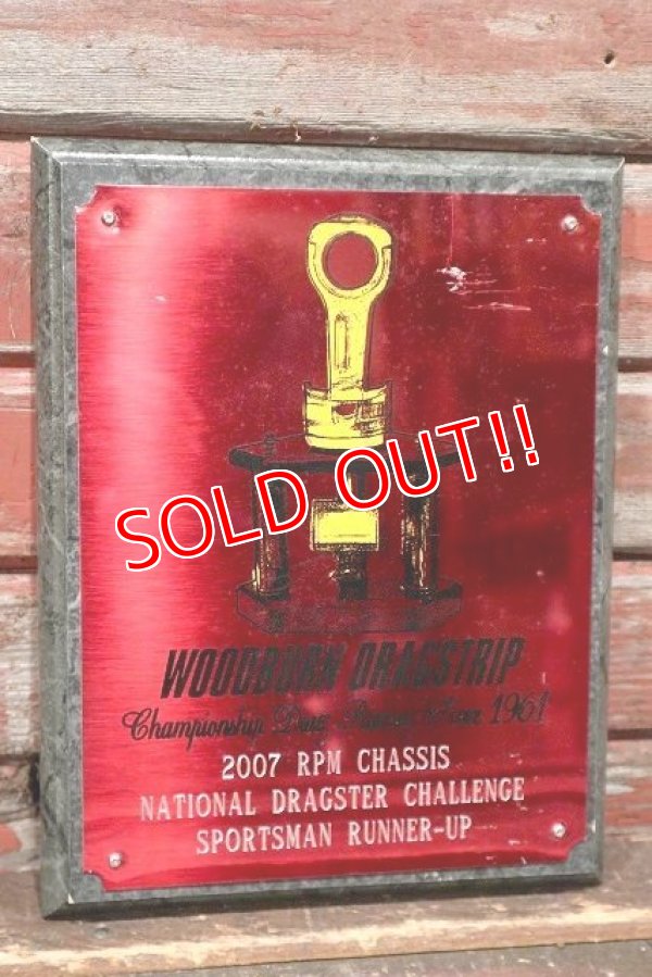 画像1: dp-220301-28 WOODBURN DRAGSTRIP / RPM CHASSIS 2007 Plaque