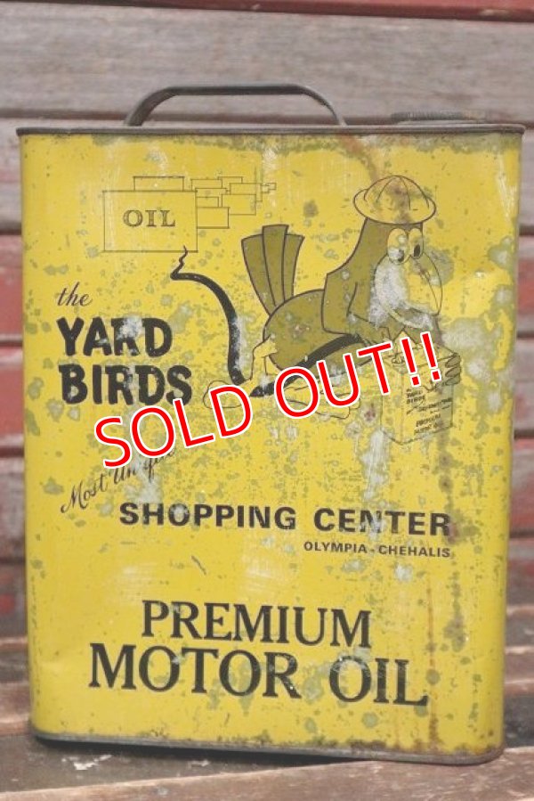 画像3: dp-220301-42 the YARD BIRD'S MOTOR OIL / Vintage 2 U.S. Gallons Can