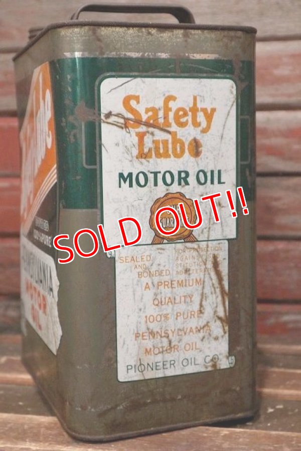 画像5: dp-220301-44 Safety-Lube PENNSYLVANIA MOTOR OIL / Vintage 2 U.S. Gallons Can