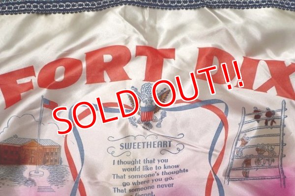 画像2: dp-220301-06 U.S.ARMY "FORT DIX" 1950's-1960's Cushion Cover